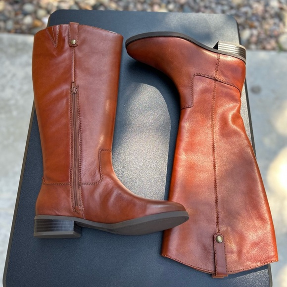 INC International Concepts Shoes - INC International Concepts Women's Fawne Riding Boot Cognac Wide Calf
